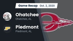 Recap: Ohatchee  vs. Piedmont  2020
