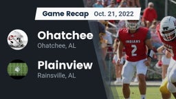 Recap: Ohatchee  vs. Plainview  2022
