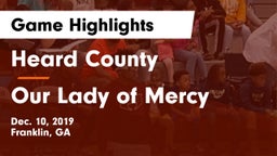 Heard County  vs Our Lady of Mercy  Game Highlights - Dec. 10, 2019