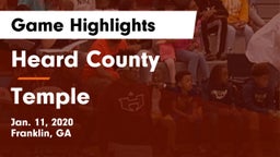 Heard County  vs Temple  Game Highlights - Jan. 11, 2020