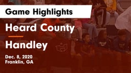 Heard County  vs Handley  Game Highlights - Dec. 8, 2020