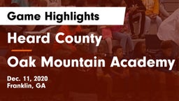 Heard County  vs Oak Mountain Academy Game Highlights - Dec. 11, 2020