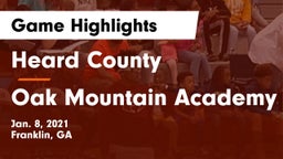 Heard County  vs Oak Mountain Academy Game Highlights - Jan. 8, 2021