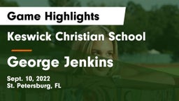 Keswick Christian School vs George Jenkins  Game Highlights - Sept. 10, 2022