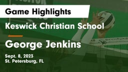 Keswick Christian School vs George Jenkins  Game Highlights - Sept. 8, 2023