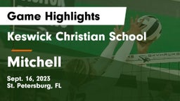 Keswick Christian School vs Mitchell  Game Highlights - Sept. 16, 2023