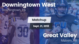 Matchup: Downingtown West vs. Great Valley  2018