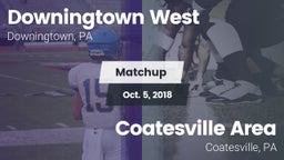 Matchup: Downingtown West vs. Coatesville Area   2018