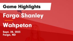 Fargo Shanley  vs Wahpeton  Game Highlights - Sept. 28, 2023