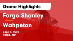Fargo Shanley  vs Wahpeton  Game Highlights - Sept. 5, 2023