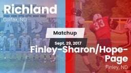 Matchup: Richland vs. Finley-Sharon/Hope-Page  2017