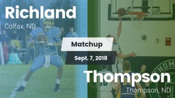 Matchup: Richland vs. Thompson  2018