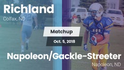 Matchup: Richland vs. Napoleon/Gackle-Streeter  2018