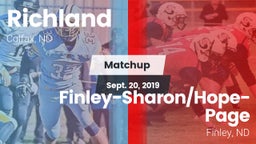 Matchup: Richland vs. Finley-Sharon/Hope-Page  2019