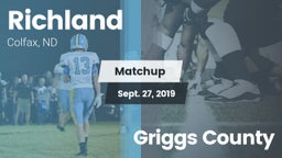 Matchup: Richland vs. Griggs County 2019