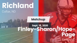 Matchup: Richland vs. Finley-Sharon/Hope-Page  2020