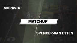 Matchup: Moravia vs. Spencer-Van Etten  2016