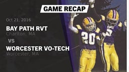 Recap: Bay Path RVT  vs. Worcester Vo-Tech  2016
