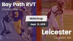Matchup: Bay Path RVT vs. Leicester  2019