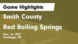 Smith County  vs Red Boiling Springs  Game Highlights - Nov. 16, 2021