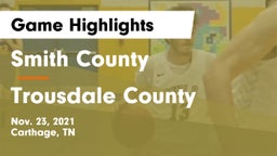 Smith County  vs Trousdale County  Game Highlights - Nov. 23, 2021