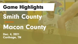 Smith County  vs Macon County  Game Highlights - Dec. 4, 2021