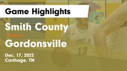 Smith County  vs Gordonsville  Game Highlights - Dec. 17, 2022