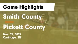 Smith County  vs Pickett County  Game Highlights - Nov. 25, 2023