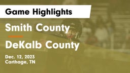 Smith County  vs DeKalb County  Game Highlights - Dec. 12, 2023