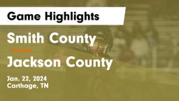 Smith County  vs Jackson County Game Highlights - Jan. 22, 2024