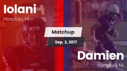 Matchup: 'Iolani vs. Damien  2017