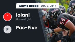 Recap: Iolani  vs. Pac-Five 2017