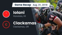 Recap: Iolani  vs. Clackamas  2018