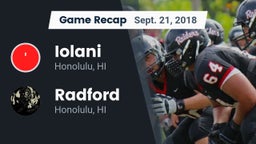 Recap: Iolani  vs. Radford  2018