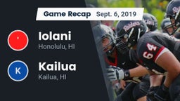 Recap: Iolani  vs. Kailua  2019
