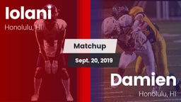 Matchup: 'Iolani vs. Damien  2019