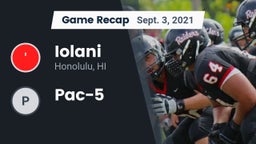 Recap: Iolani  vs. Pac-5 2021