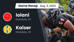 Recap: Iolani  vs. Kaiser  2022