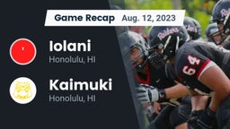 Recap: Iolani  vs. Kaimuki  2023