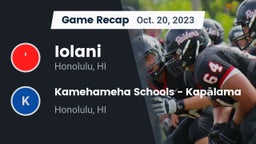 Recap: Iolani  vs. Kamehameha Schools - Kapalama 2023