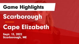 Scarborough  vs Cape Elizabeth Game Highlights - Sept. 13, 2022