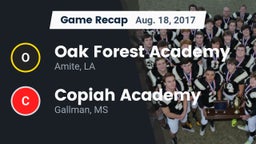 Recap: Oak Forest Academy  vs. Copiah Academy  2017
