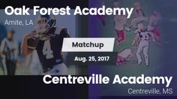 Matchup: Oak Forest Academy vs. Centreville Academy  2017