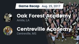 Recap: Oak Forest Academy  vs. Centreville Academy  2017