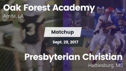 Matchup: Oak Forest Academy vs. Presbyterian Christian  2017