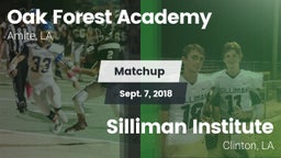 Matchup: Oak Forest Academy vs. Silliman Institute  2018