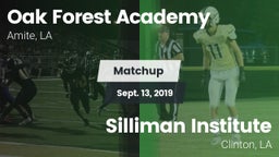 Matchup: Oak Forest Academy vs. Silliman Institute  2019