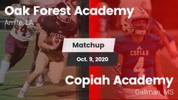 Matchup: Oak Forest Academy vs. Copiah Academy  2020