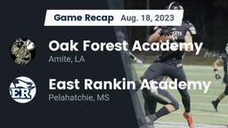 Recap: Oak Forest Academy  vs. East Rankin Academy  2023