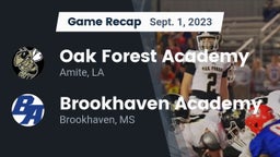 Recap: Oak Forest Academy  vs. Brookhaven Academy  2023